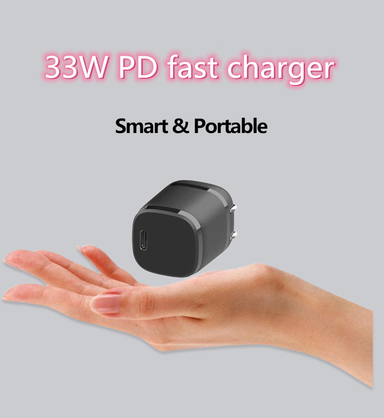 QC4.0 +USB C PD33W Fast Charger For IPhone 12 Series